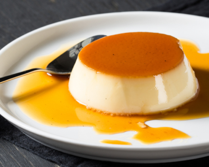 Recipe: Maple Crème Caramel Valentine's Dessert