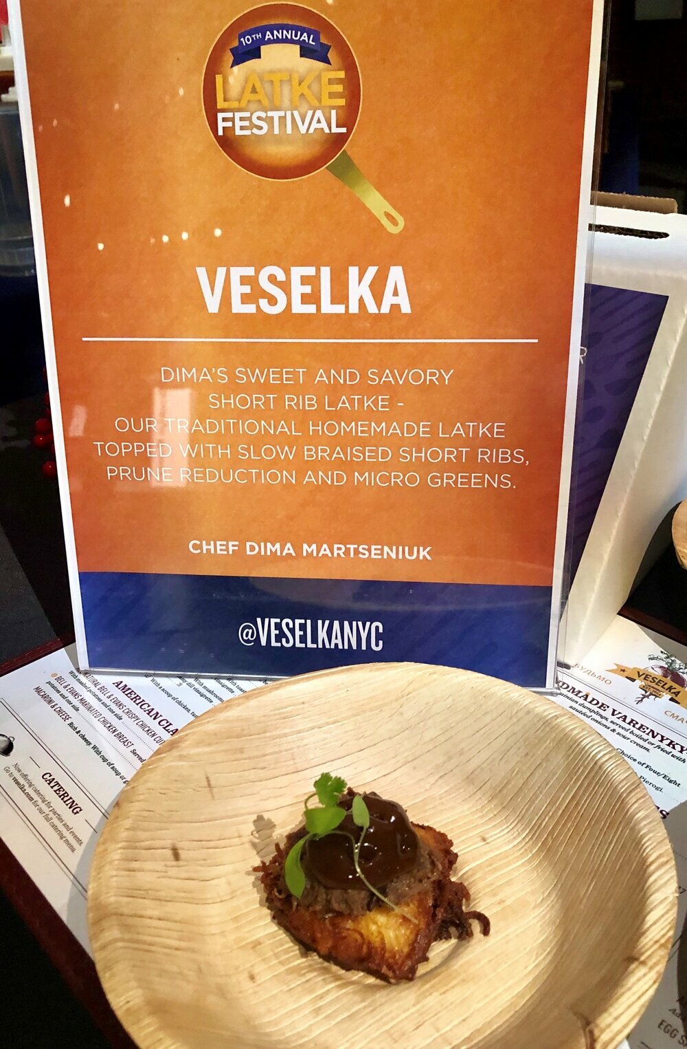 2018 LATKE FESTIVAL WINNING RECIPES: VESELKA'S DIMA'S SWEET AND SAVORY SHORT RIB LATKE