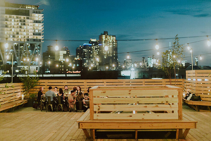 Rooftop wedding space in Brooklyn