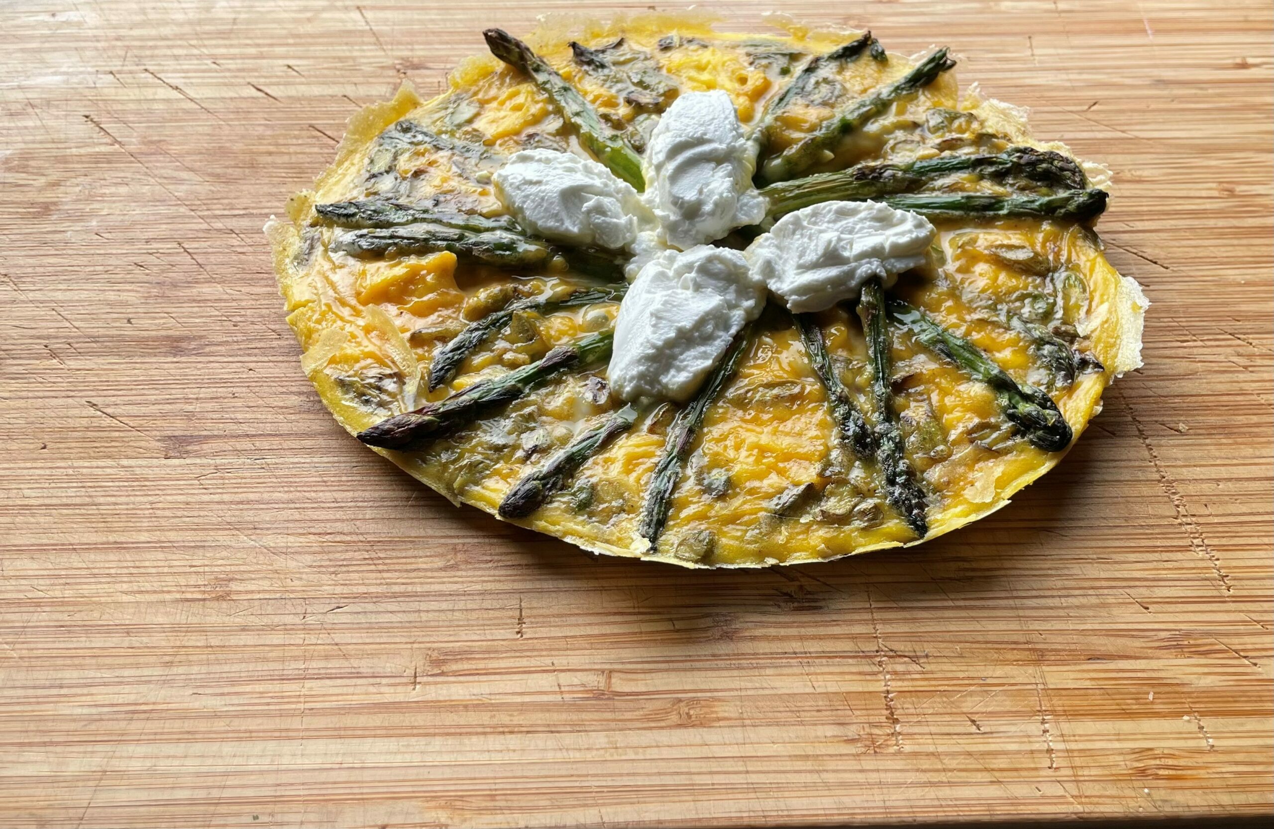 Mother's Day Asparagus and Goat Cheese Frittata