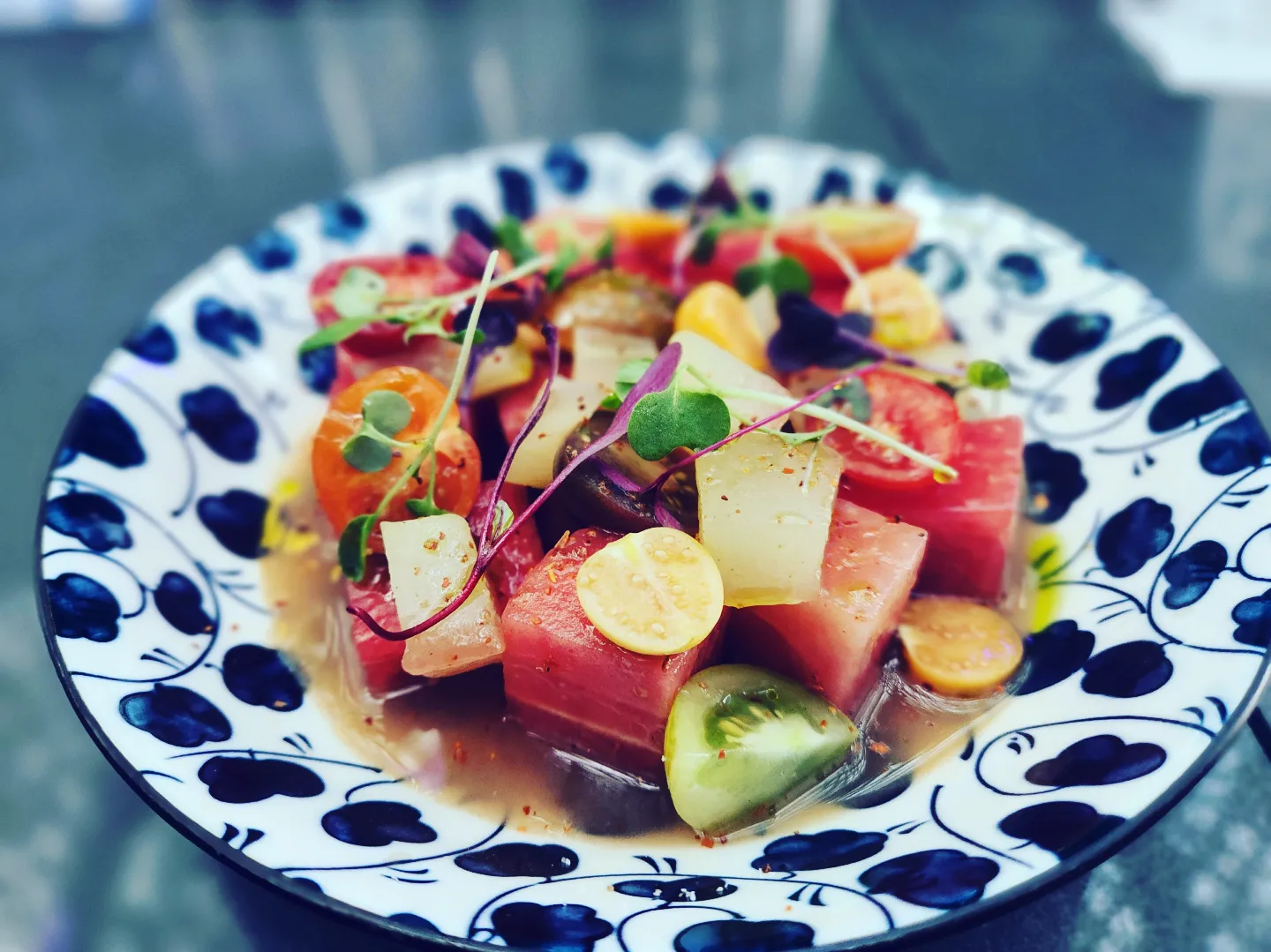 Chef David Thomas' Heirloom Tomato and Watermelon Salad