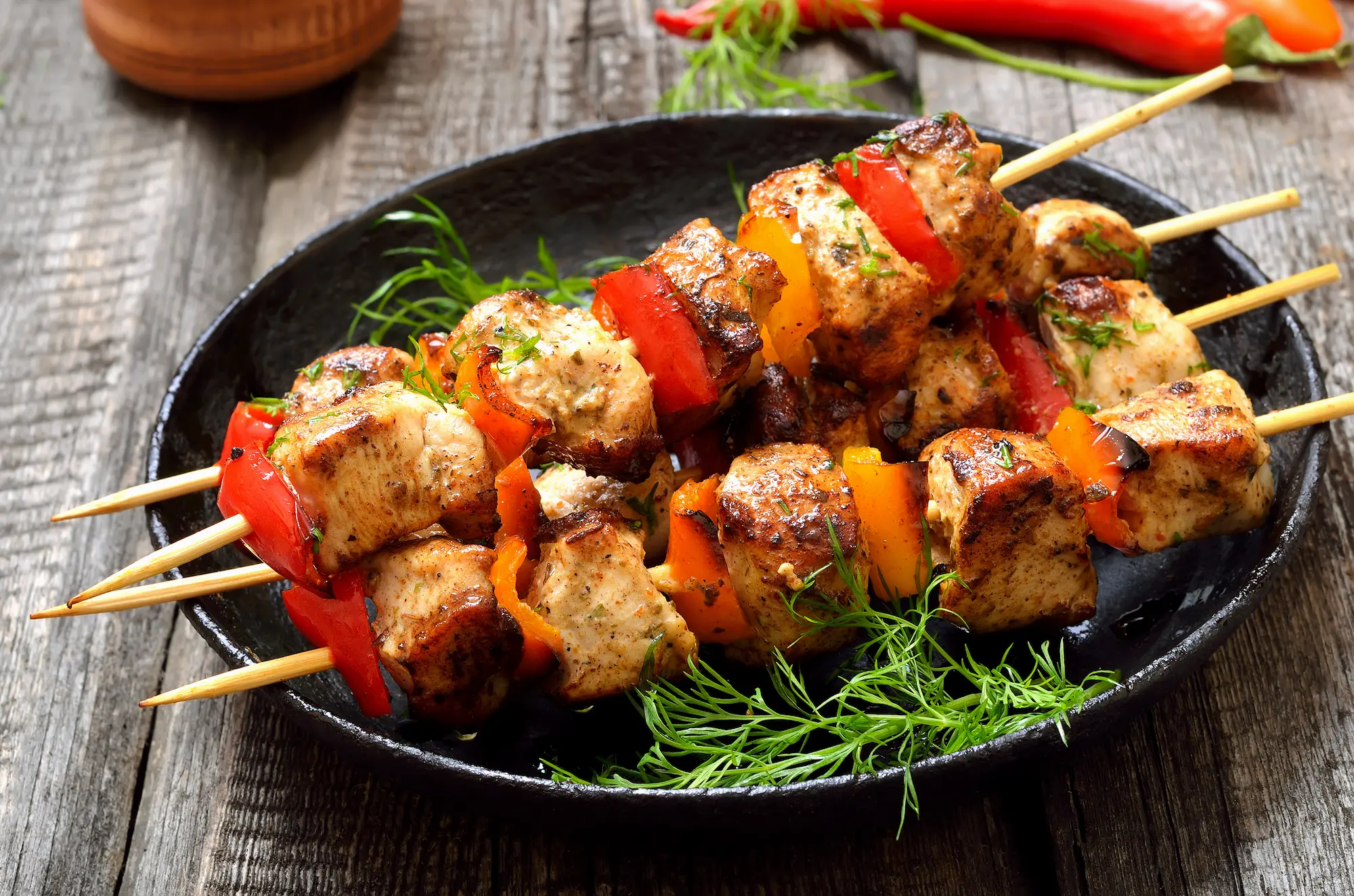 Chef David's BBQ Chicken Skewers
